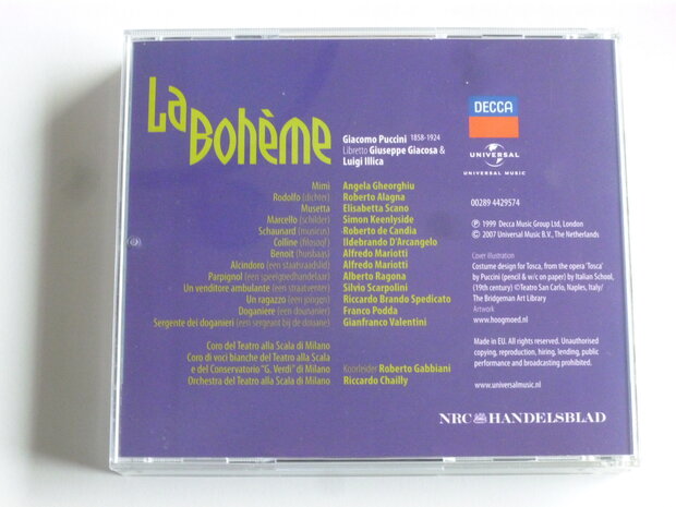 Puccini - La Boheme / Angela Gheorghiu, Riccardo Chailly (2 CD)