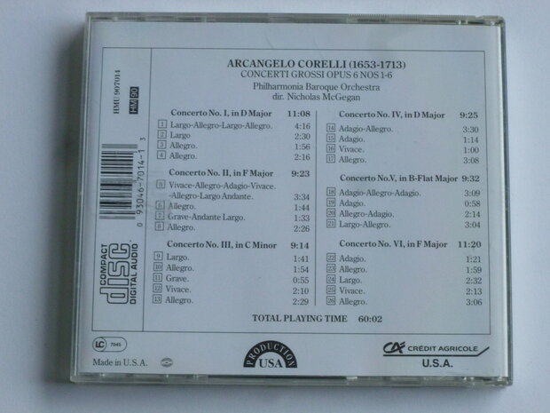 Corelli - Concerti Grossi / Nicholas McGegan