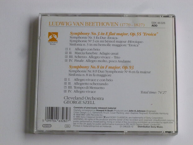 Beethoven - Symphony 3, 8 / George Szell