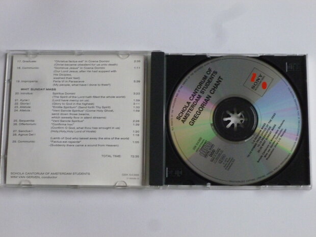 Gregorian Chant - Schola Cantorum of Amsterdam Students / Wim van Gerven