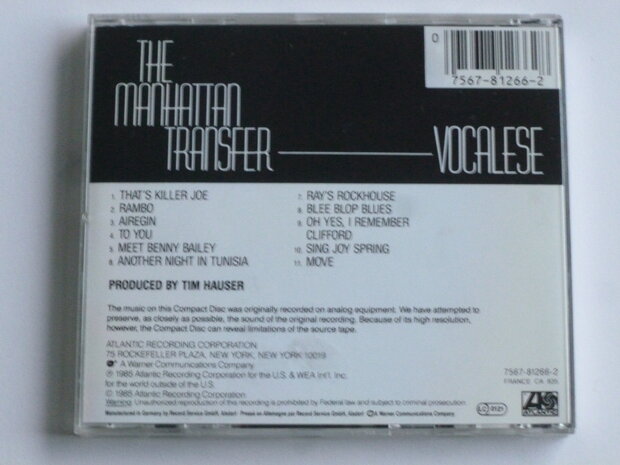 The Manhattan Transfer - Vocalese 