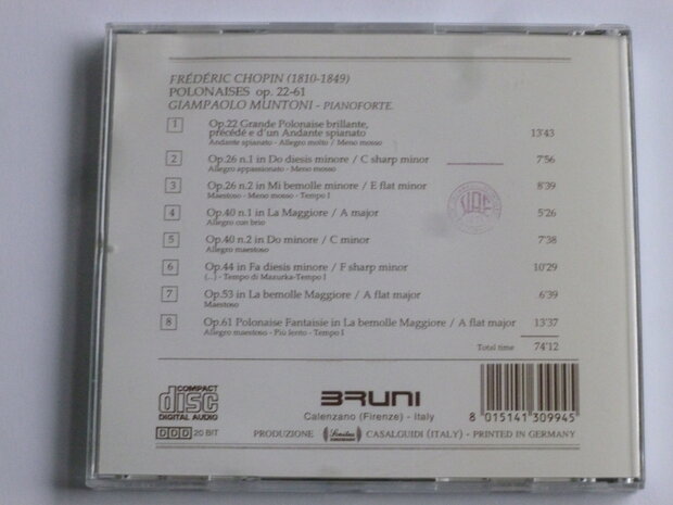 Chopin - Polonaises / Giampaolo Muntoni 