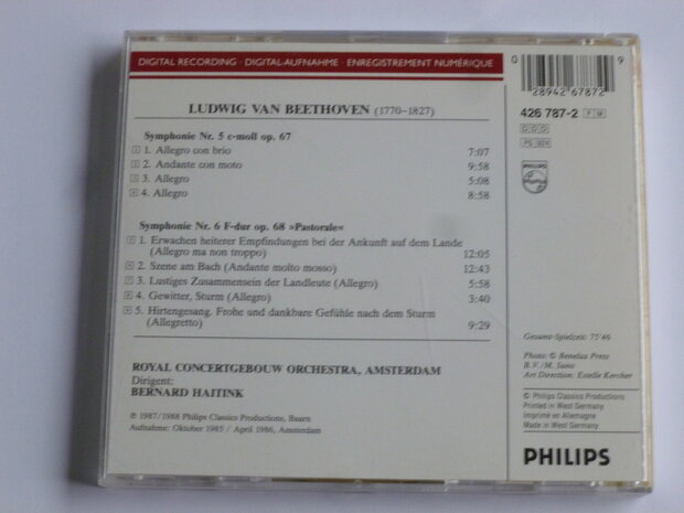 Beethoven - Symphonie 5,6 / Bernard Haitink