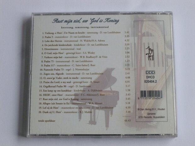 Rust mijn ziel, uw God is Koning - koorzang, samenzang, instrumentaal