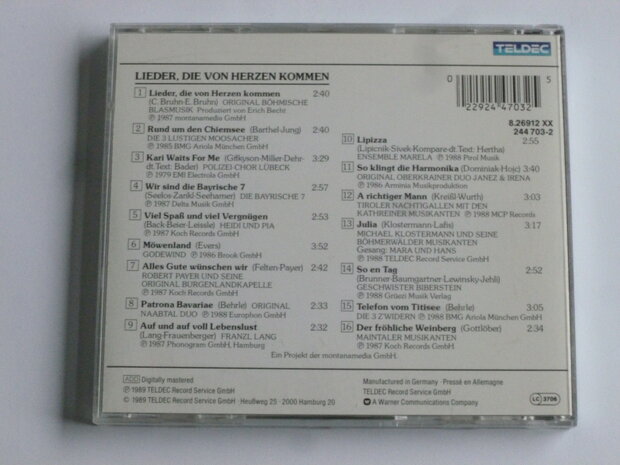 Lieder die von Herzen kommen - Various artists