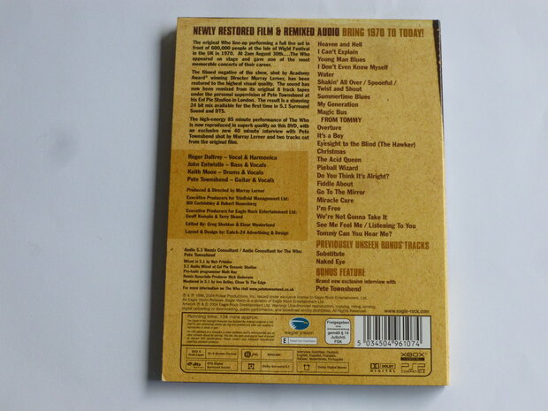 The Who - Live at the Isle of Wight Festival 1970 (DVD)