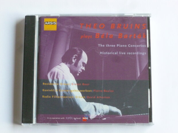 Theo Bruins plays Bela Bartok - Three Piano Concertos