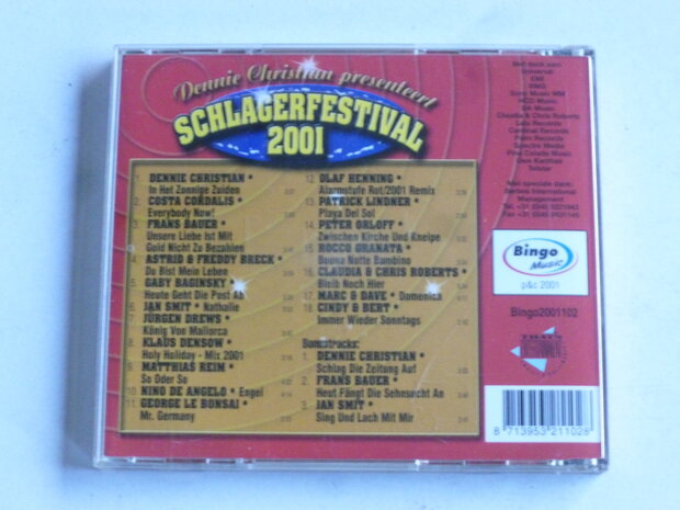 Dennie Christian presenteert Schlagerfestival 2001
