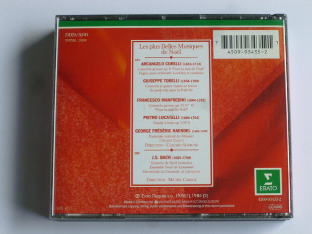Les plus Belles Musiques de No&euml;l / Bach weihnachts orat. , michel corboz, scimone (2 CD)