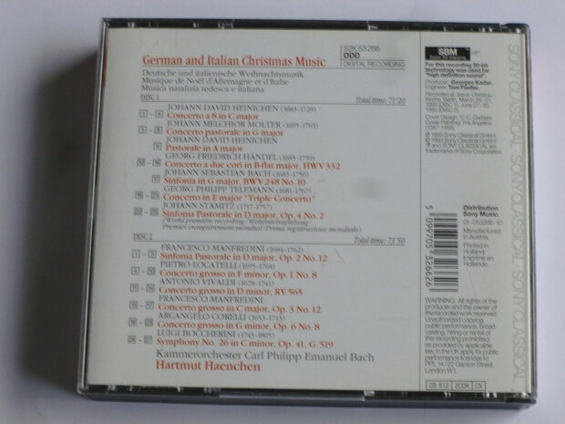 Christmas Concertos - German and Italian Christmas Music / Hartmut Haenchen (2 CD)