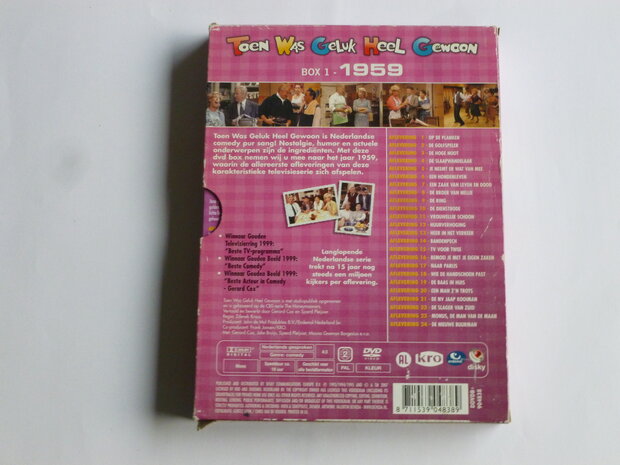 Toen was Geluk heel gewoon - Box 1 / 1959 (3 DVD)