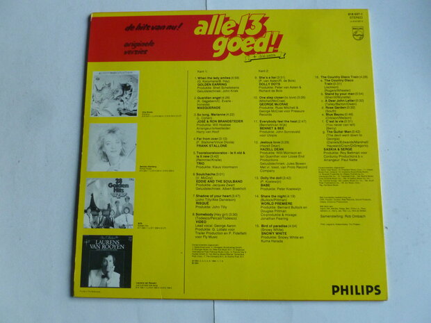 Alle 13 Goed + 3 extra - Originele versies (LP)