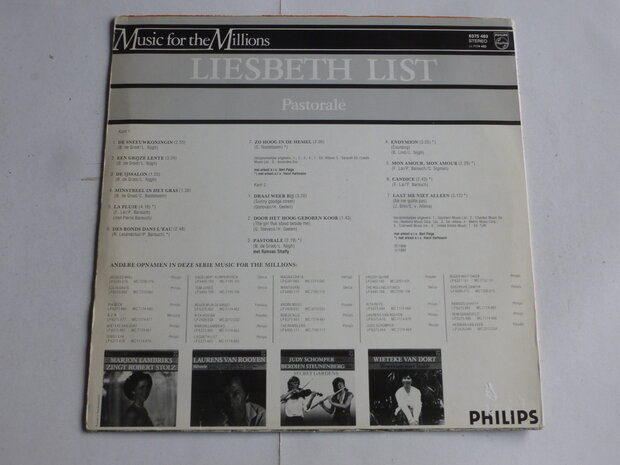 Liesbeth List - Pastorale (LP) music for the millions