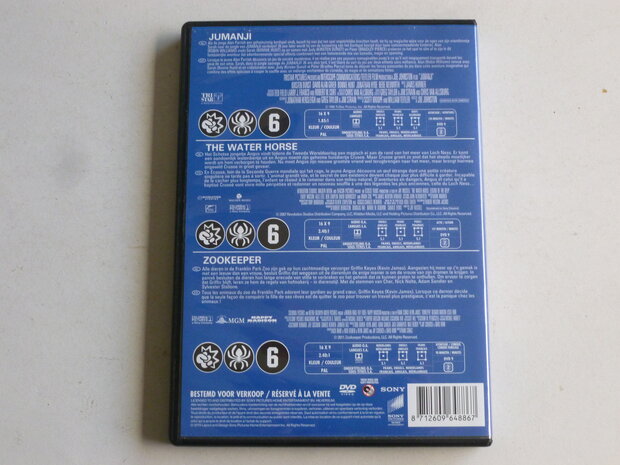 Jumanji / The Water Horse / Zookeeper (3 DVD)
