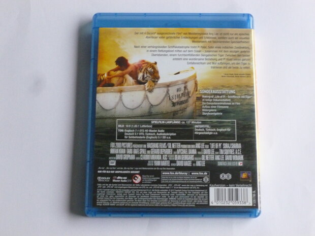 Life of Pi (Blu-ray) niet Nederlands ondertiteld