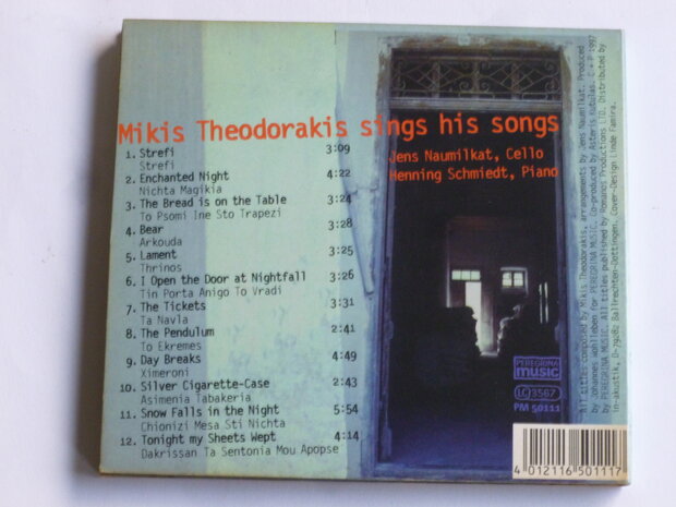 Mikis Theodorakis sings his songs / Naumilkat, Schmiedt