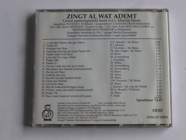 Zingt al wat Ademt - Groot samengesteld koor olv Martin Mans
