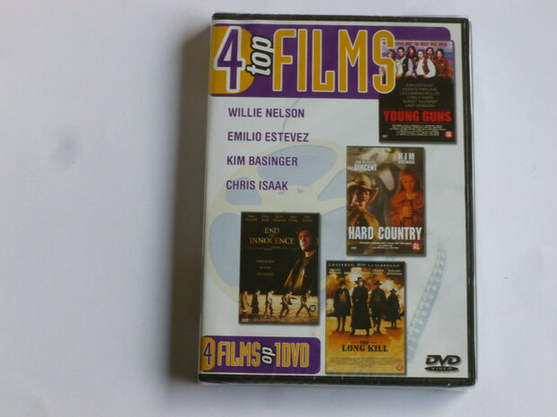 4 Top Films - Young guns, hard country, end of innocence, long kill (DVD) nieuw