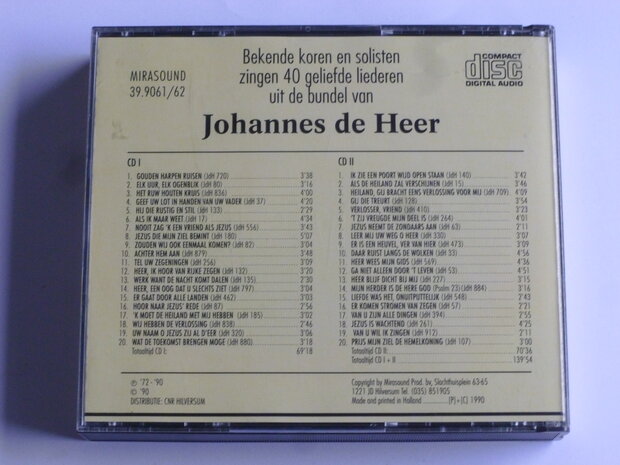 Er komen stromen van zegen - liederen uit de zangbundel van Johannes de Heer (2 CD)