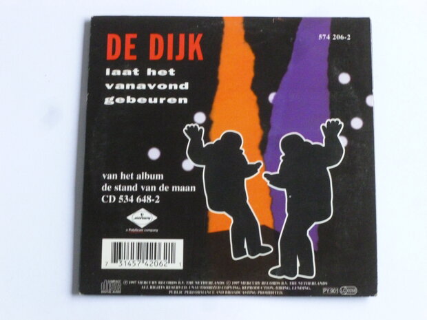 De Dijk - Laat het vanavond gebeuren (CD Single)