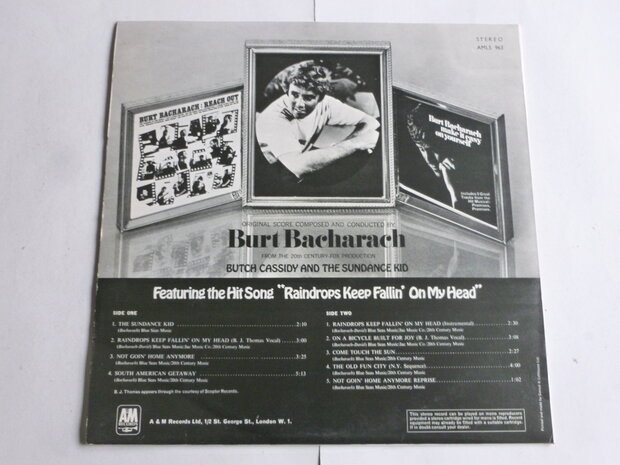 Burt Bacharach - Butch Cassidy and the Sundance Kid (LP) amls963