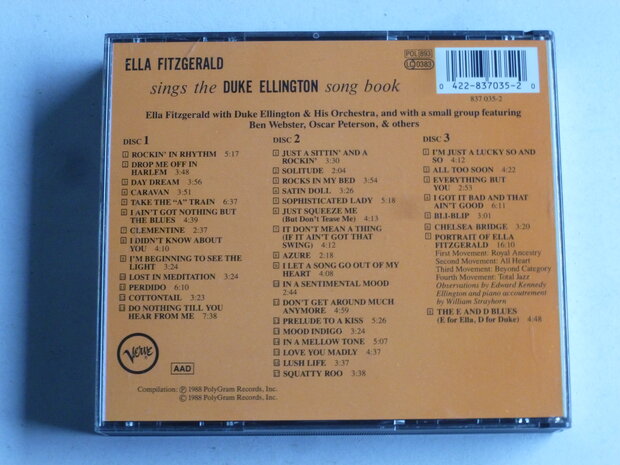 Ella Fitzgerald sings the Duke Ellington song book (3 CD)