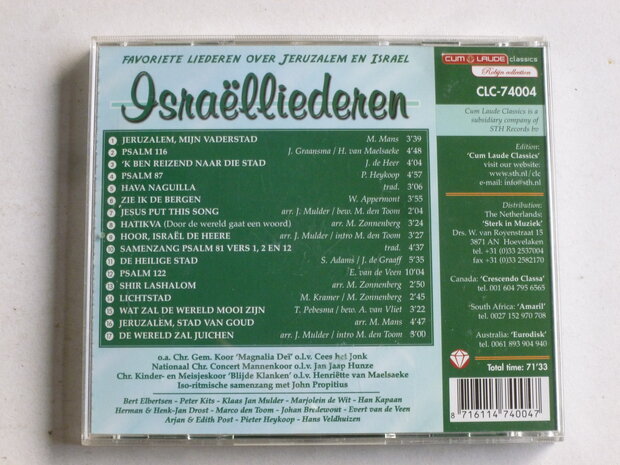 Israelliederen - favoriete liederen over Jeruzalem en Israel