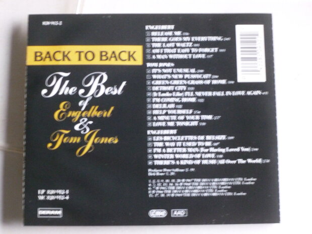 The Best of Engelbert & Tom Jones - Back to Back