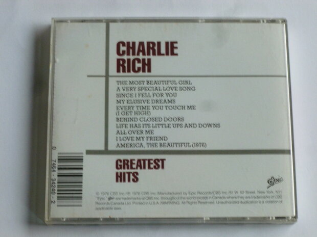 Charlie Rich - Greatest Hits