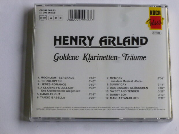 Henry Arland - Goldene Klarinetten Tr&auml;ume