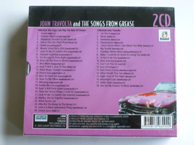 John Travolta and the Songs from Grease (2 CD) nieuw