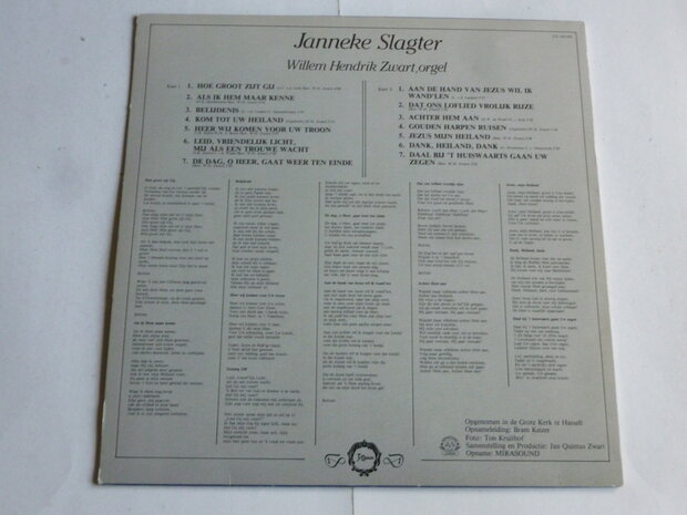 Janneke Slagter - Dank, Heiland, Dank (LP)