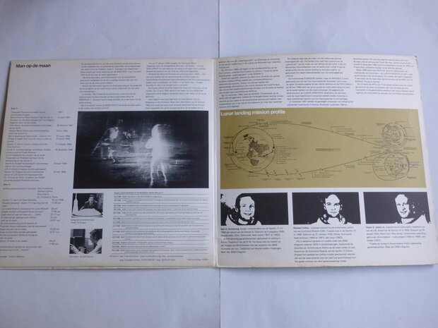 Man op de Maan - Henk Terlingen / authentieke opname maanlanding (LP) 88461DL