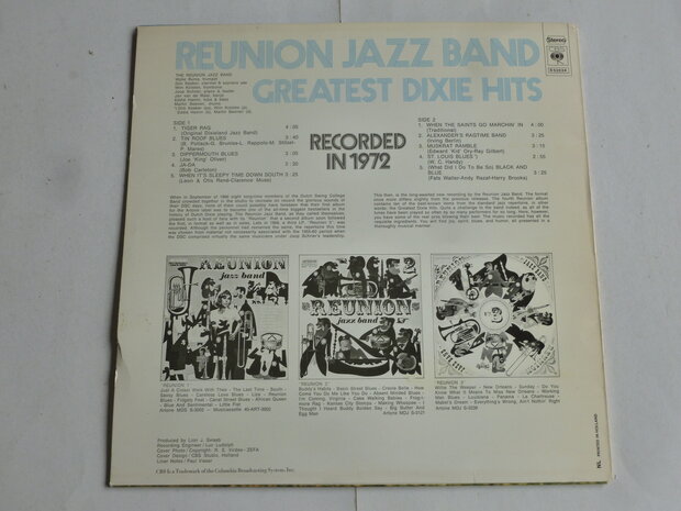 Reunion Jazz Band - Greatest Dixie Hits (LP) S53024