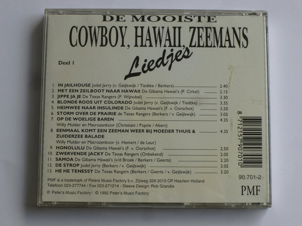 De mooiste Cowboy, Hawaii Zeemans Liedjes - various Deel 1