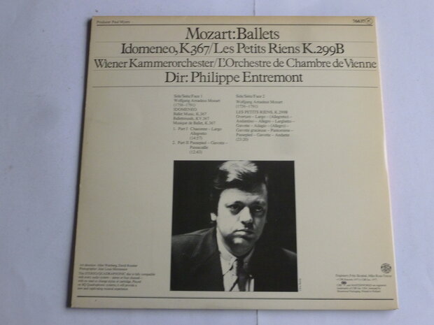 Mozart - Ballets / Philippe Entremont (LP) 76637