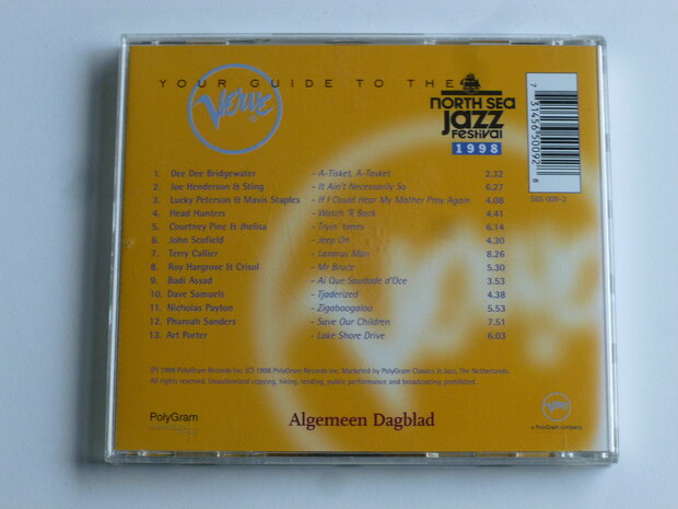 Your guide to the North Sea Jazz Festival 1998