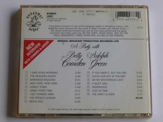 A Party with Betty Comden and Adolph Green - Original Broadway Production