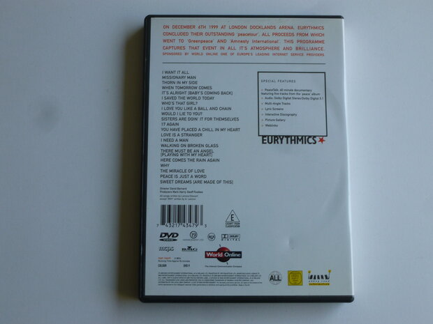 Eurythmics - Peacetour (DVD)