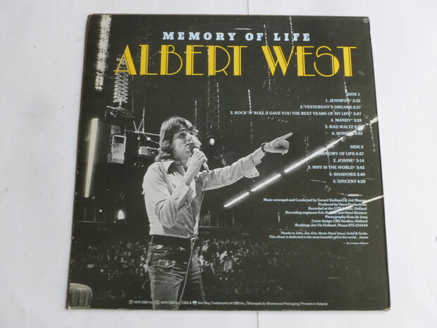 Albert West - Memory of Life (LP)