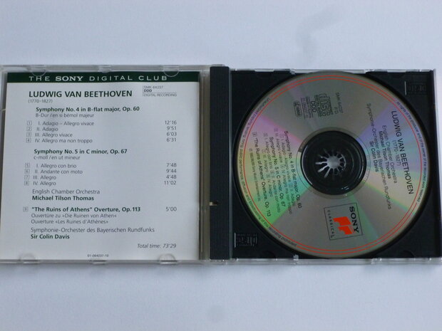Beethoven - Symphonies no 4 & 5 / Michael Tilson Thomas, Sir Colin Davis