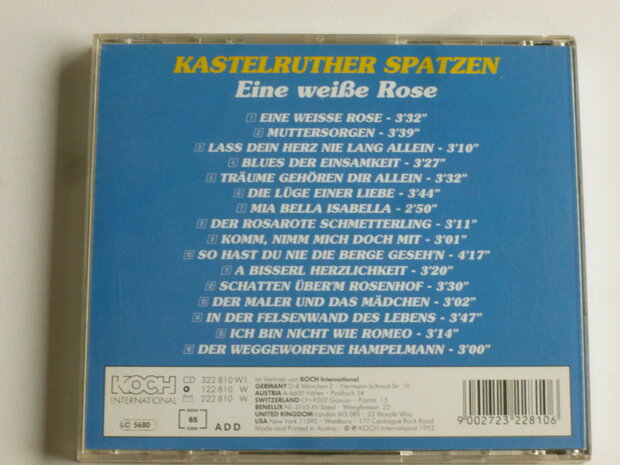 Kastelruther Spatzen aus sudtirol - Eine weisse Rose