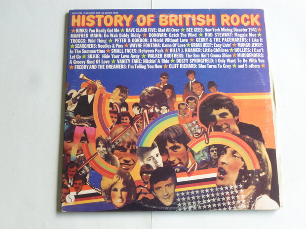 History of british rock - 28 Super Hits (2 LP) sas3702