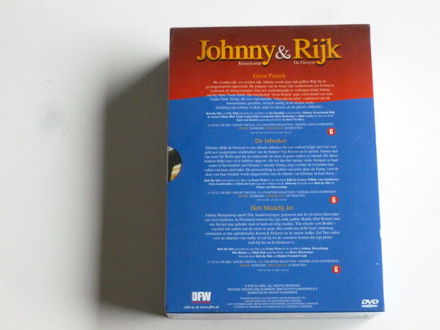 Johnny & Rijk - Geen Paniek, De Inbreker, Heb Medelij Jet (3 DVD) Nieuw