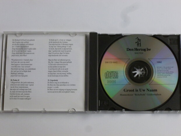 Rehoboth - Groot is Uw Naam / John Propitius