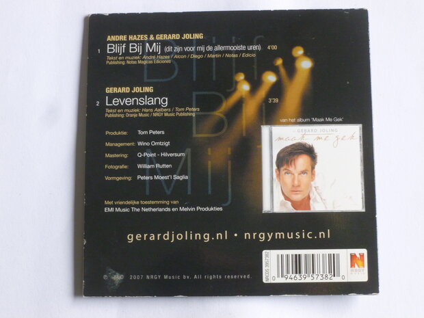 Andre Hazes & Gerard Joling - Blijf bij mij (CD Single)