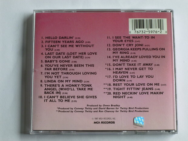 Conway Twitty - 20 Greatest Hits