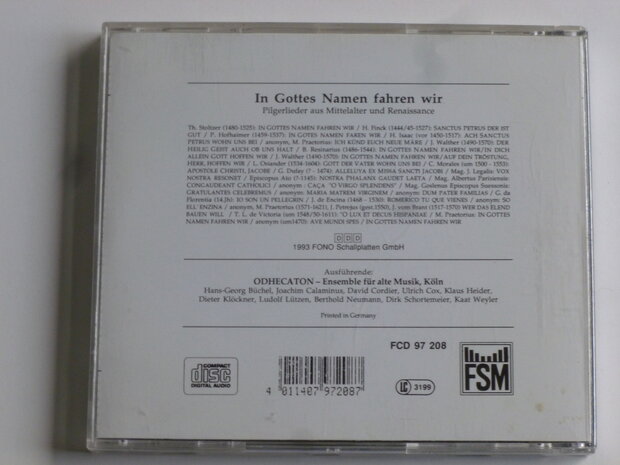 In Gottes Namen fahren wir - Odhecaton