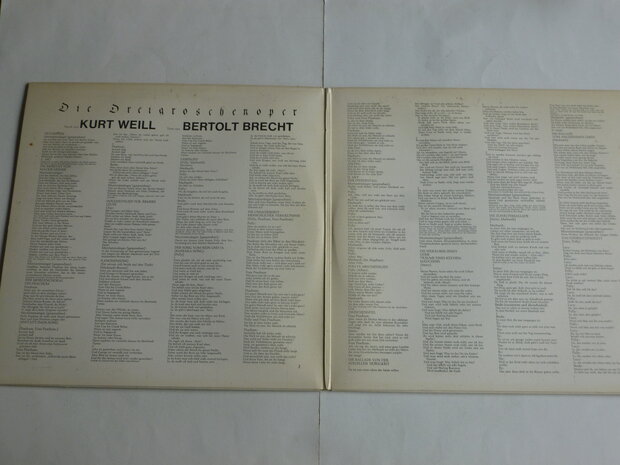 Die Dreigroschenopen - Kurt Weill, Lotte Lenya (2 LP) S66239