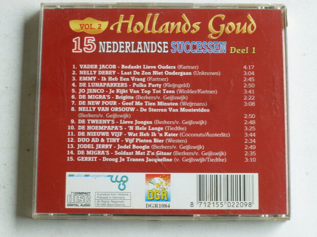 Hollands Goud - 15 Nederlandse Successen deel 1